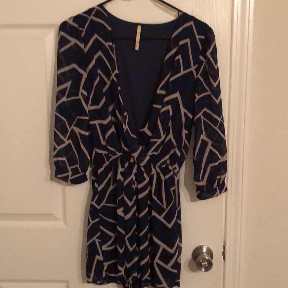 Navy Romper